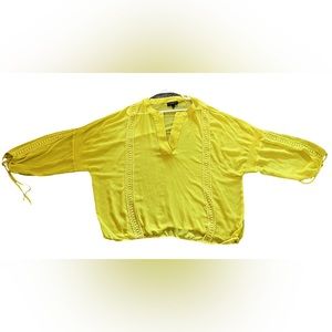 Lane Bryant sheer woven top